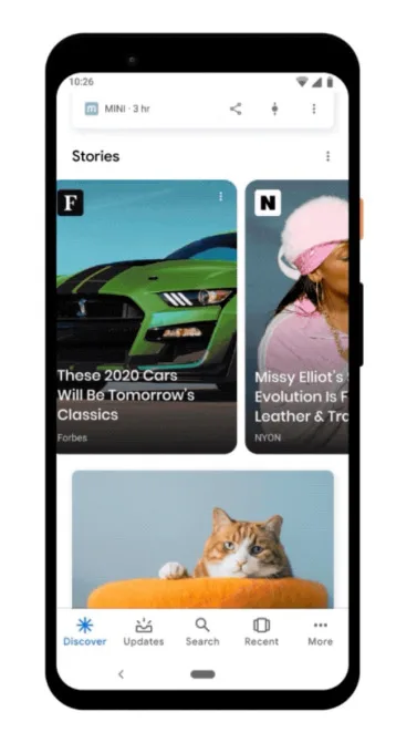 谷歌在iOS和Android版应用中加入Stories功能