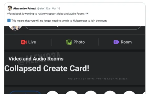 不止Instagram，Facebook也被发现将引入音视频聊天群组功能
