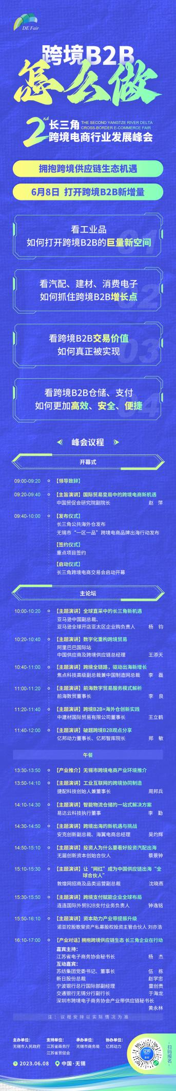 跨境B2B崛起｜第二届长三角跨境电商行业发展峰会6月8日亮相无锡