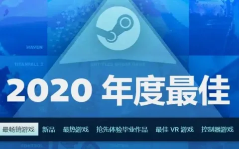 Steam 2020年度最佳游戏榜单公布，3款国产游戏入围！