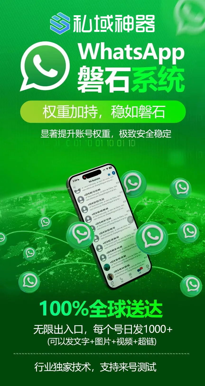 引爆询盘！外贸黑马“WhatsApp磐石系统”揭秘，日均50+询盘不是梦！