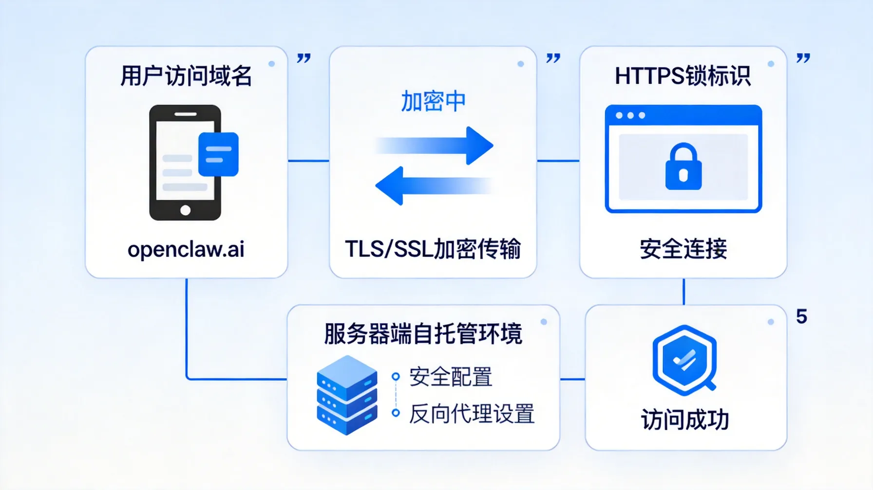 OpenClaw官网访问及SSL安全流程图